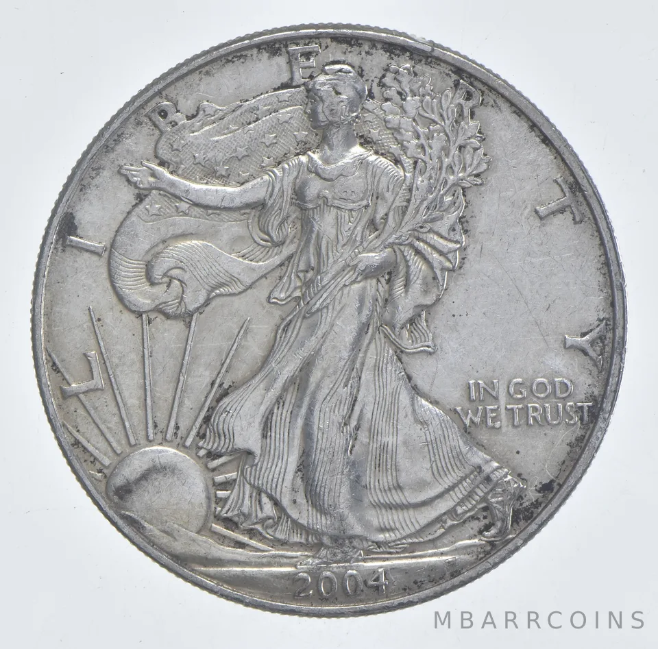 Better Date 2004 American Silver Eagle 1 Troy Oz .999 Fine Silver *462