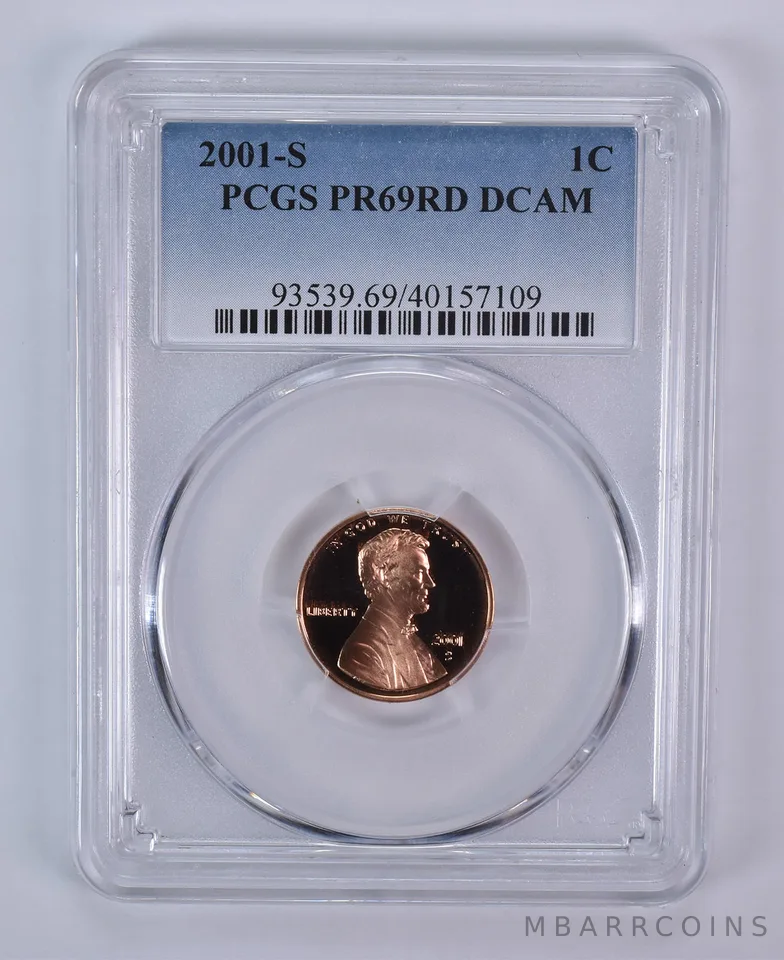 2001-S Lincoln Memorial Cent PR69 DCAM PCGS Blue Label