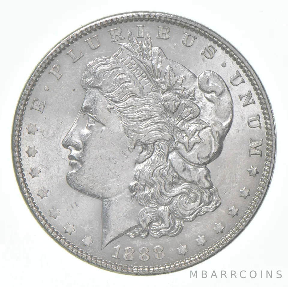 AU+ 1888 (P) Morgan Silver Dollar (1 coin)
