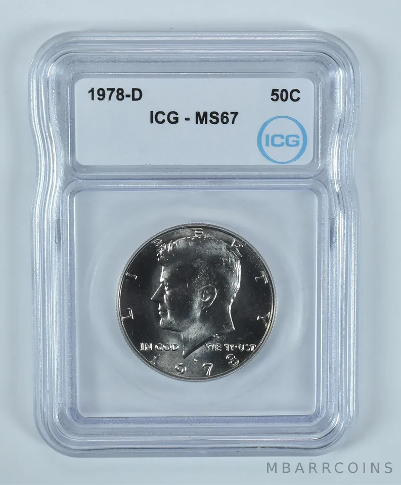 1978-D Kennedy Half Dollar MS67 ICG