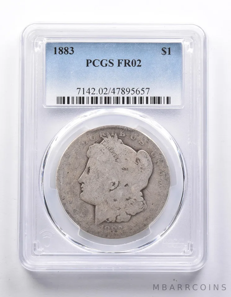FR02 1883 Morgan Silver Dollar PCGS Low Ball a7685