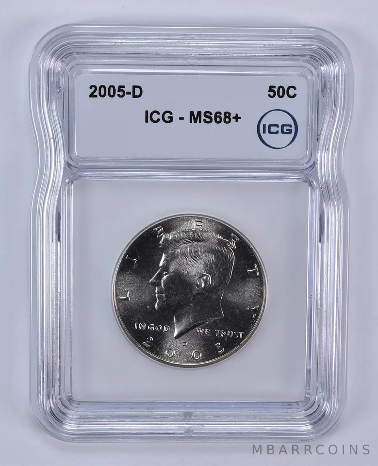 2005-D Kennedy Half Dollar MS68+ ICG