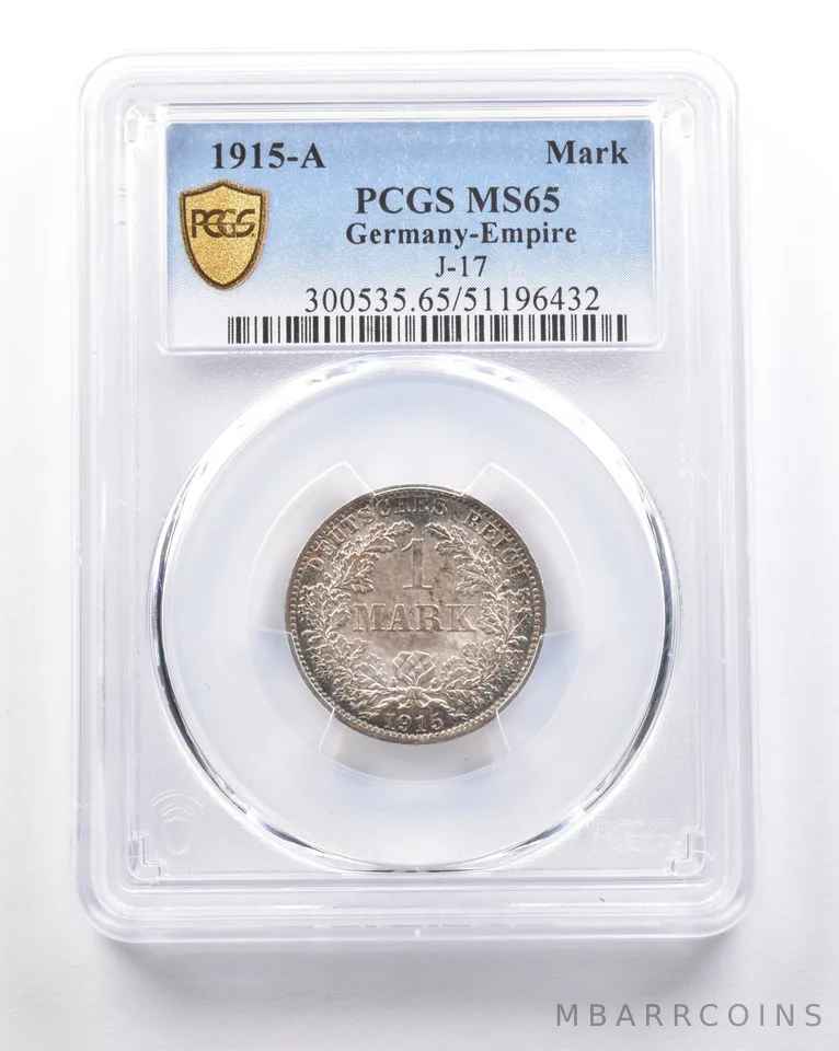 1915 A Germany Empire Mark J-17 MS65 PCGS *5366