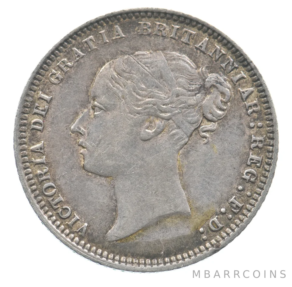 1872 Great Britain 6 Pence Young Head Victoria *6454