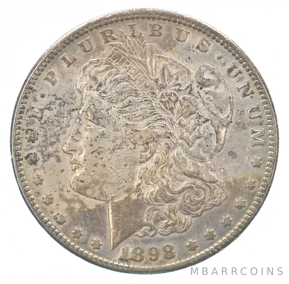 1898-S Morgan Silver Dollar Beautiful Tone a6577