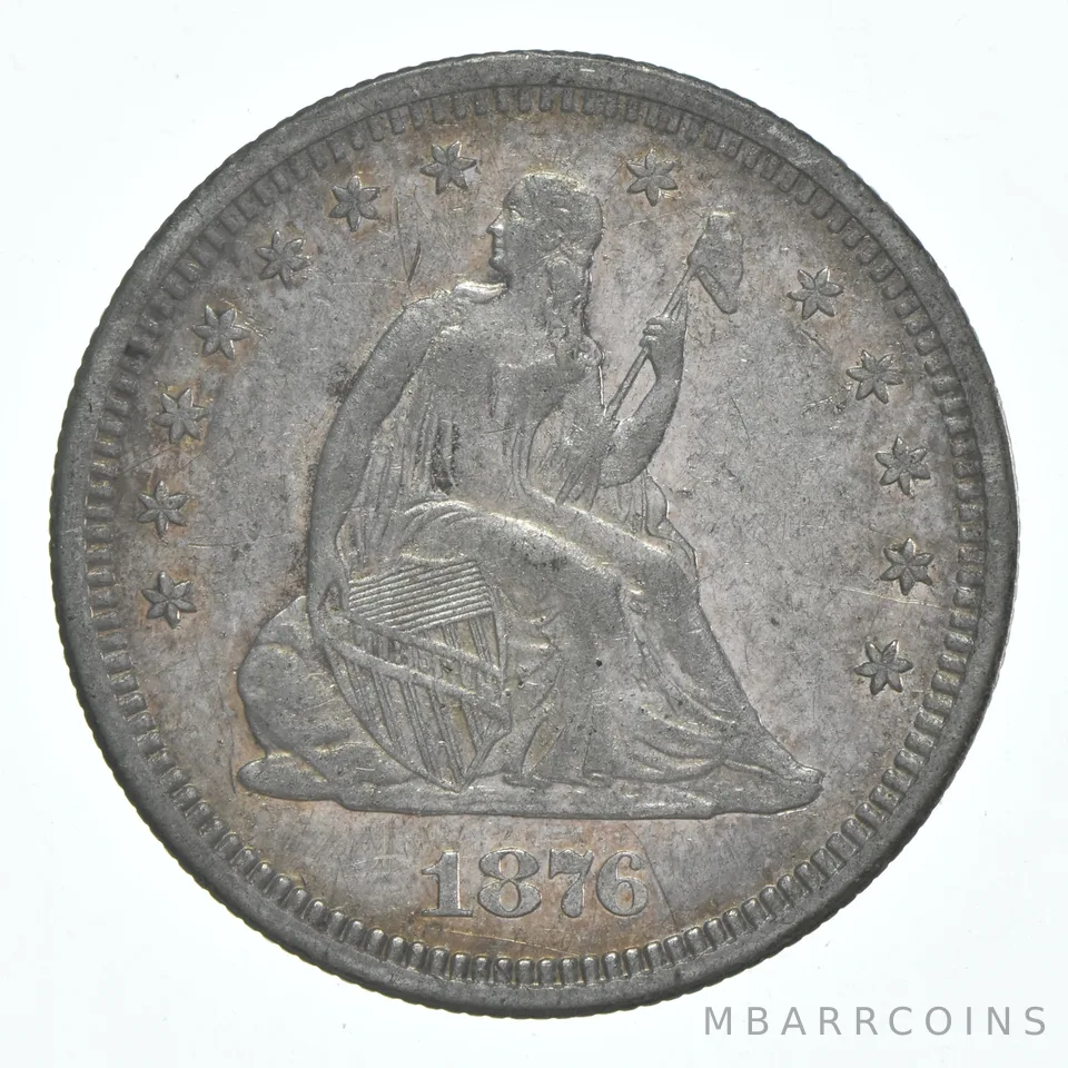 1876-S Seated Liberty Quarter a6113