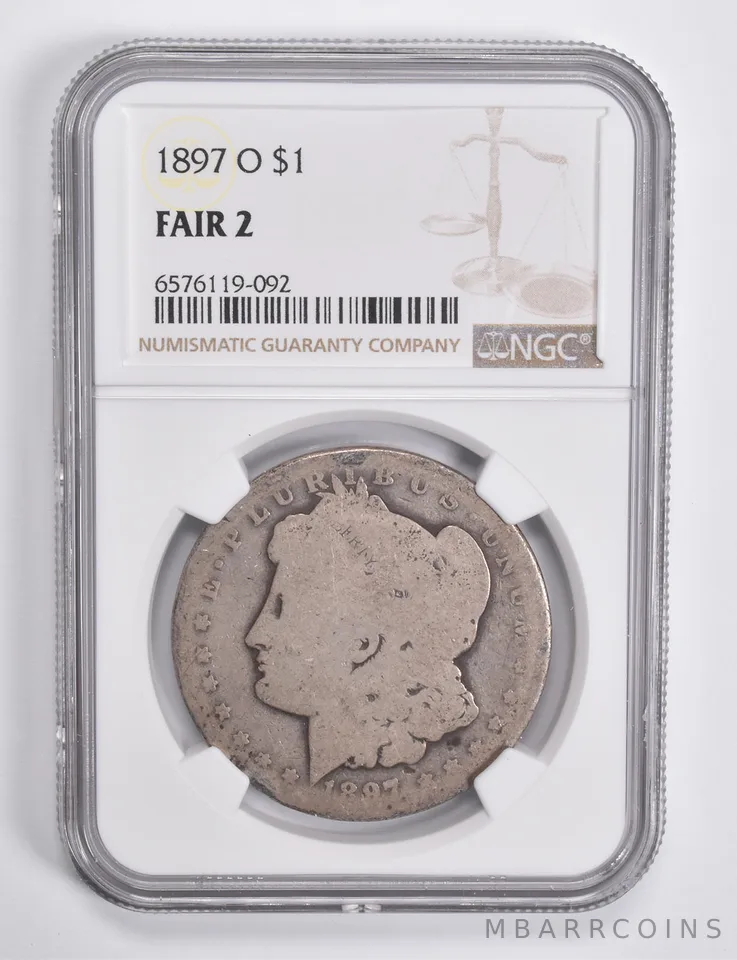 FAIR 2 1897-O Morgan Silver Dollar NGC Lowball Low Ball *4575