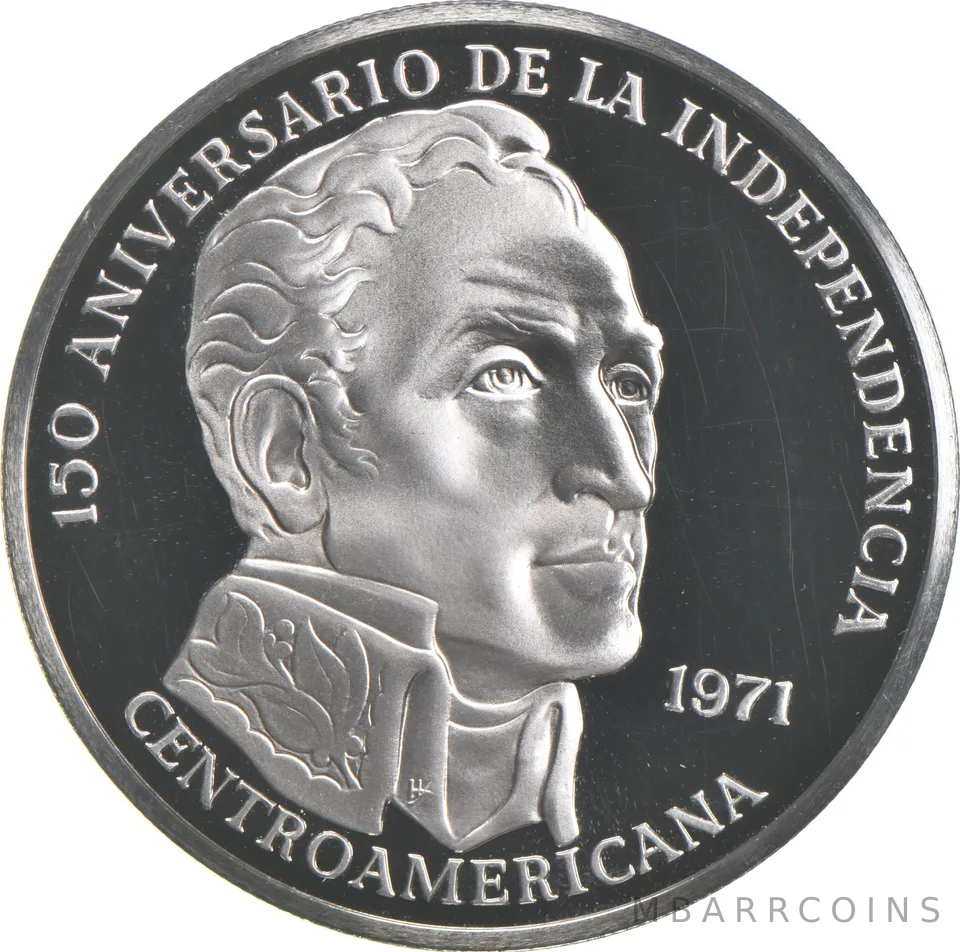 1971 Panama 20 Balboas Proof - 925 Sterling Silver - 129.59 Grams