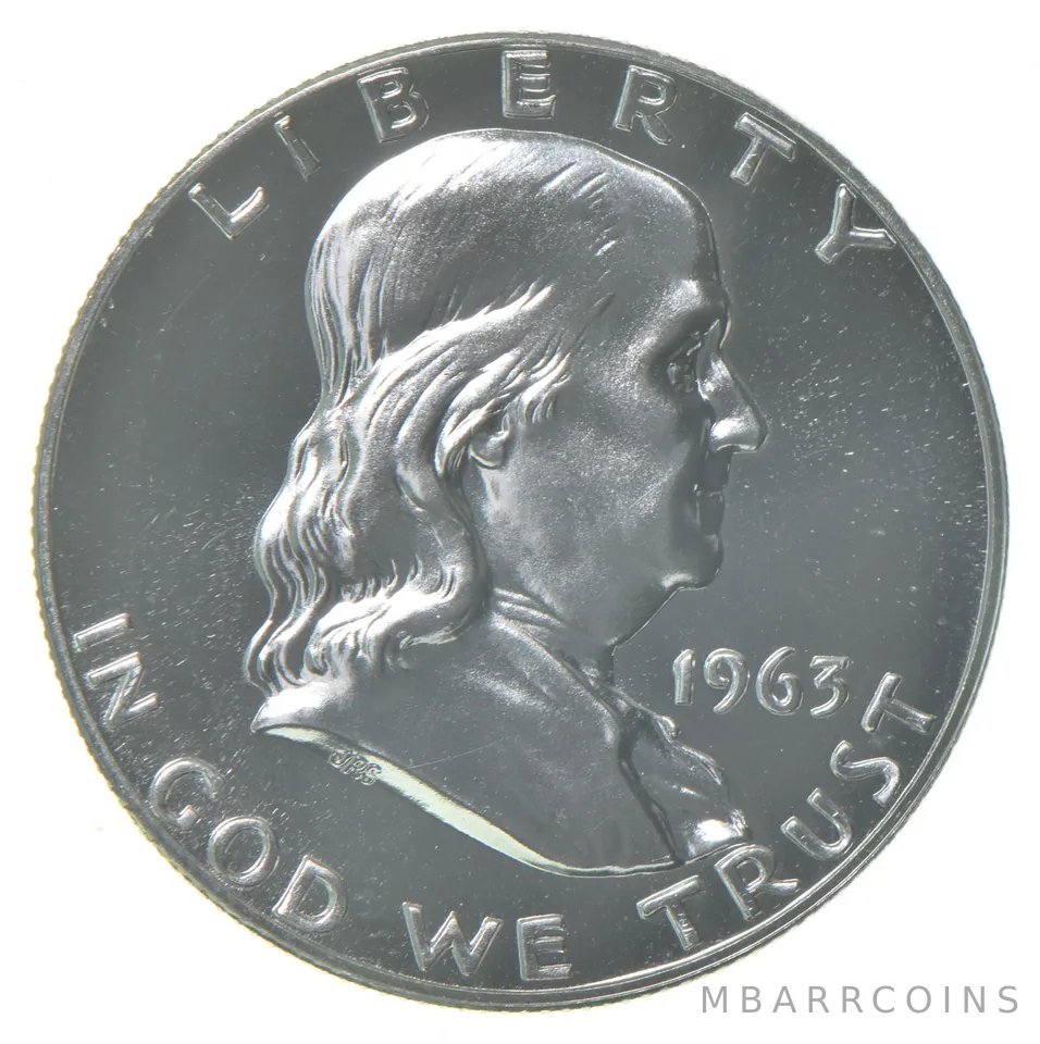 1963 Proof Franklin Half Dollar 90% Silver