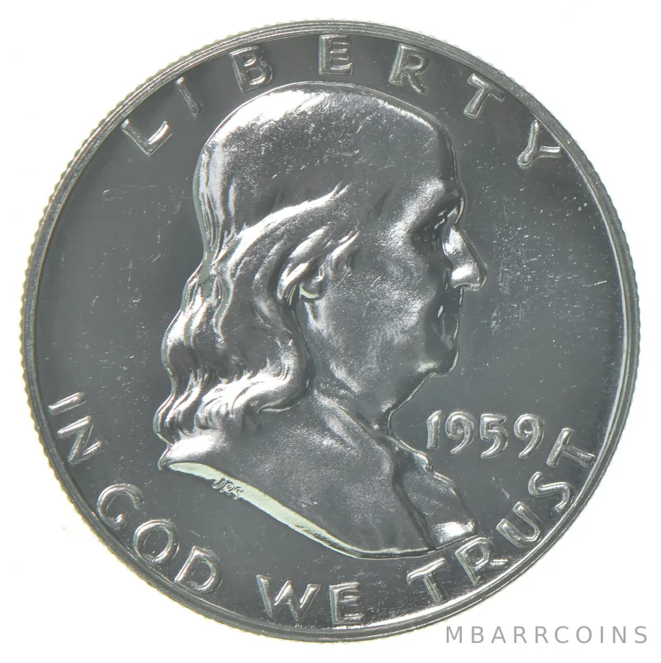 1959 Proof Franklin Half Dollar 90% Silver
