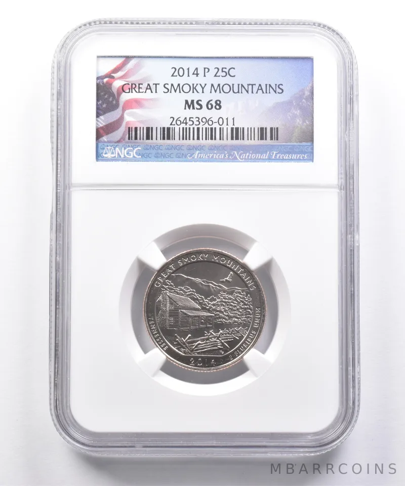 2014-P Washington Quarter Great Smoky Mountains MS68 NGC *7343