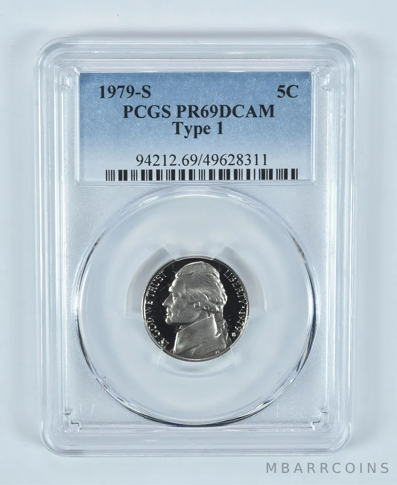 1979-S Jefferson Nickel Type 1 PR69 DCAM PCGS Blue Label
