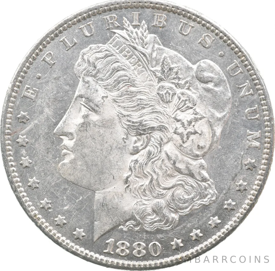 1880-O Morgan Silver Dollar Great Contrast a8451