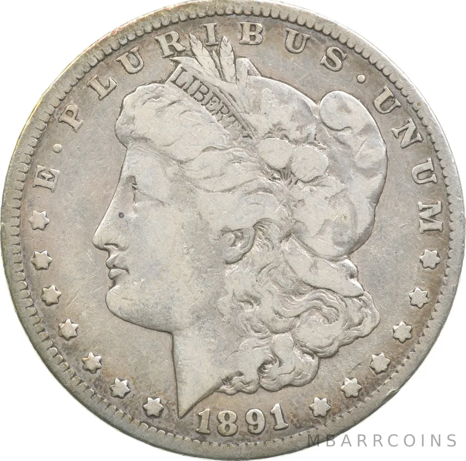 1891-CC Morgan Silver Dollar *3537