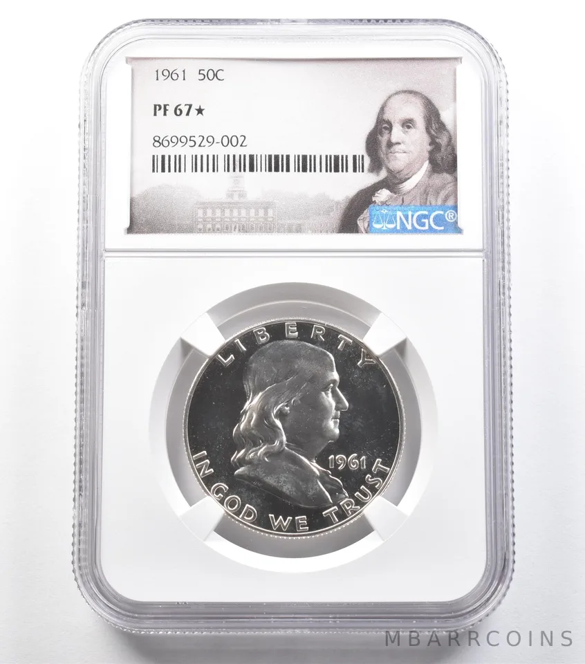 1961 Franklin Half Dollar PF67* STAR NGC *6654