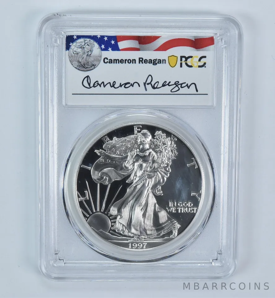1997-P American Silver Eagle Cameron Reagan PR69 DCAM PCGS