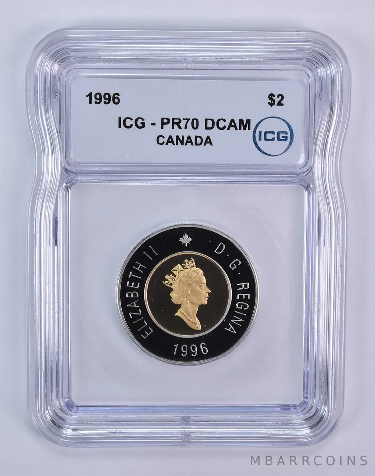 1996 Canada 2 Dollar Polar Bear PR70 DCAM ICG