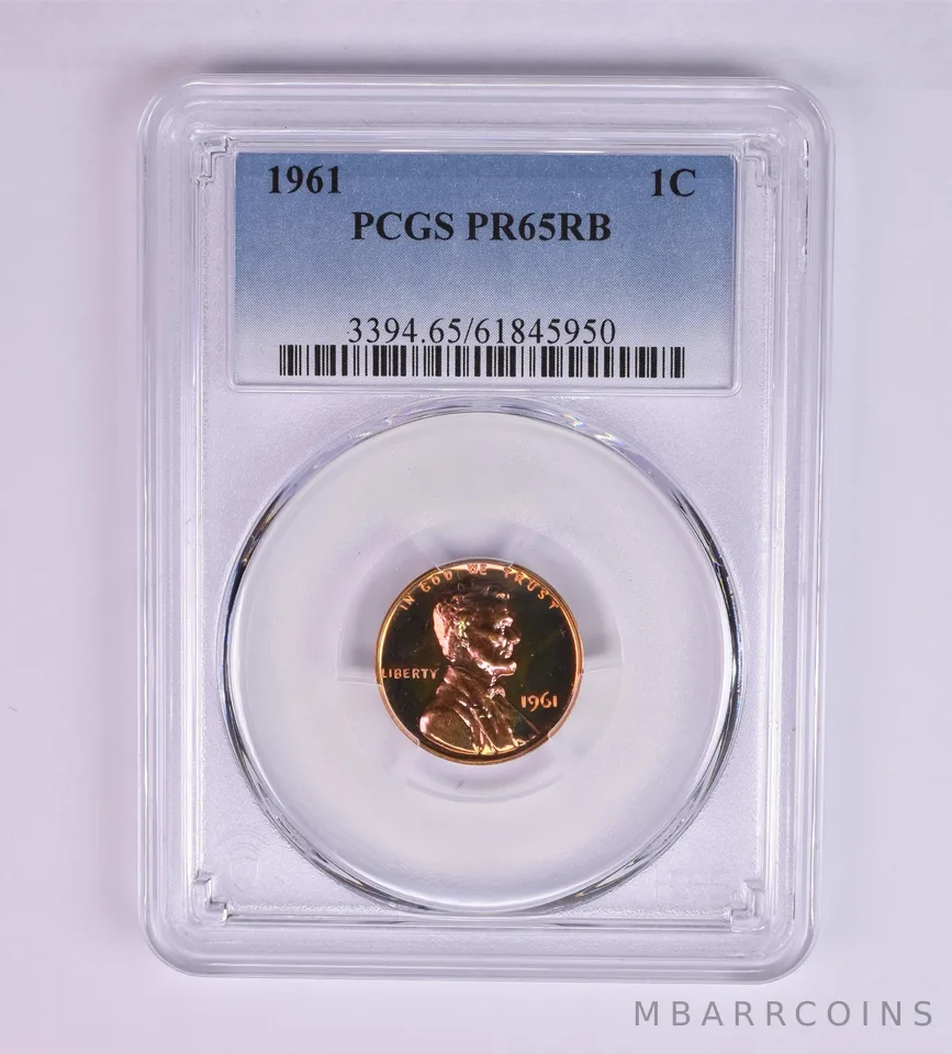 1961 Lincoln Memorial Cent PR65 RB PCGS Beautiful Tone *1244