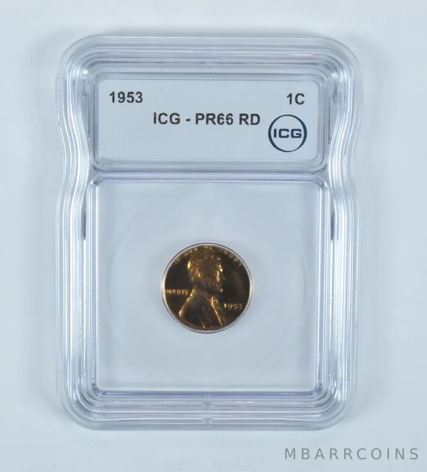 1953 Lincoln Wheat Cent PR66 RD ICG