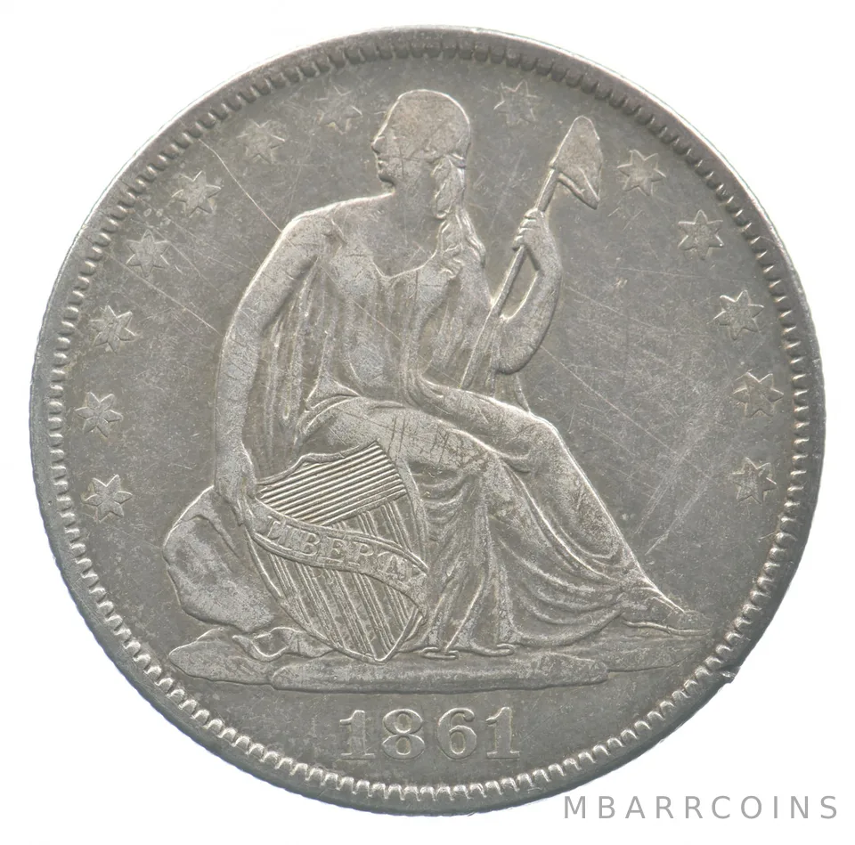 1861-O Seated Liberty Half Dollar *4802