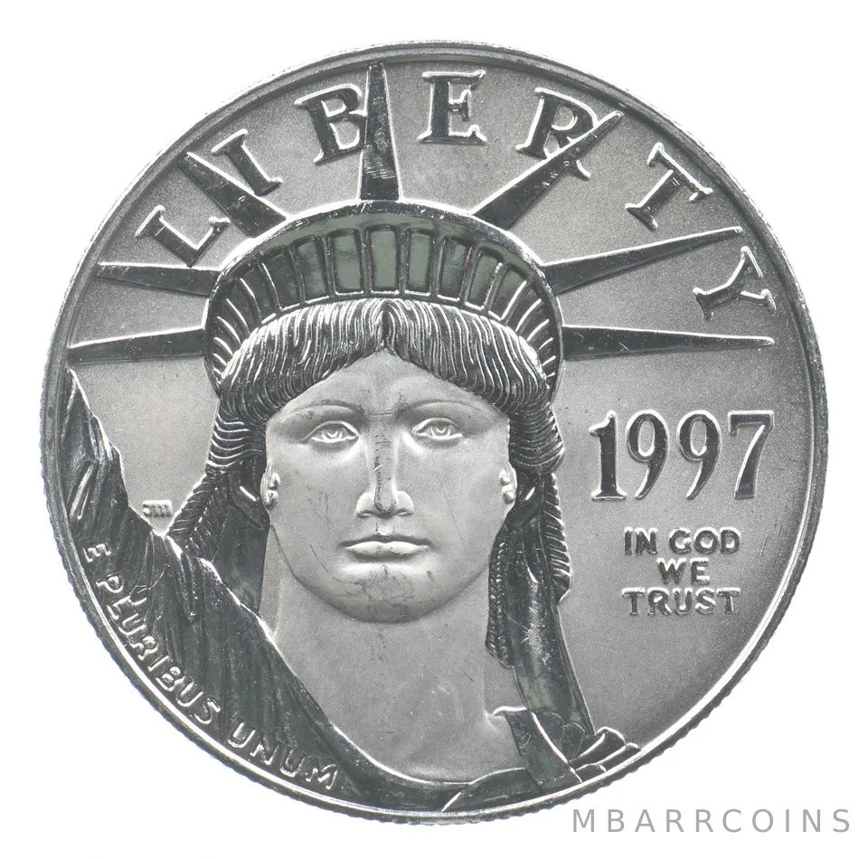 1997 (P) $100 American Platinum Eagle Unc 1 Oz