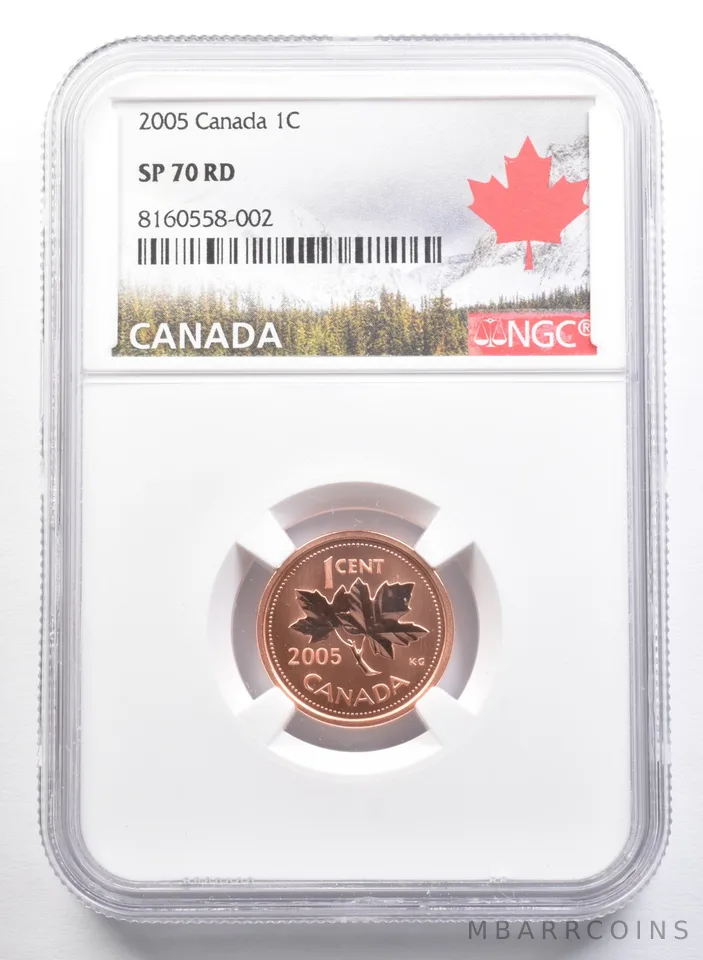 2005 Canada 1 Cent SP70 RD NGC *5000