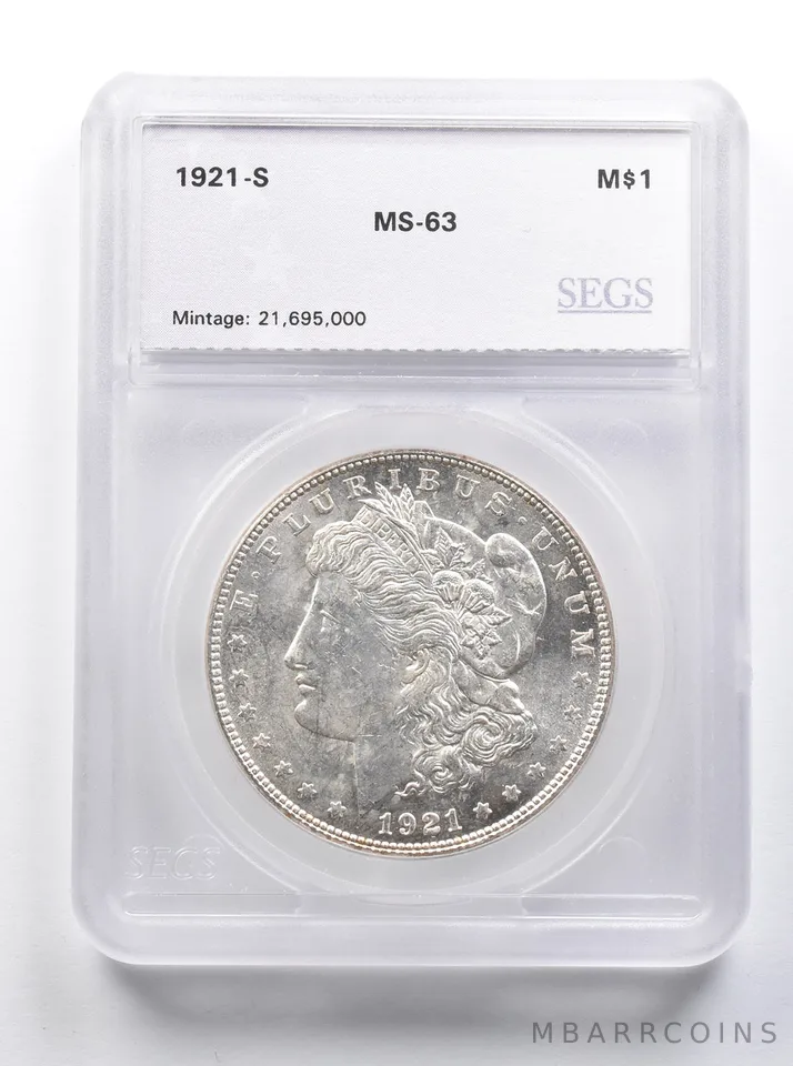 1921-S Morgan Silver Dollar Uncirculated *8392