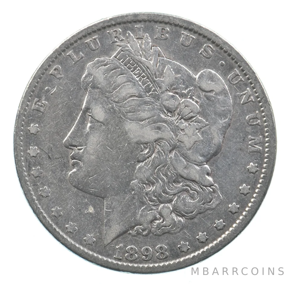 Early - 1898 Morgan Silver Dollar - 90% US Coin *868