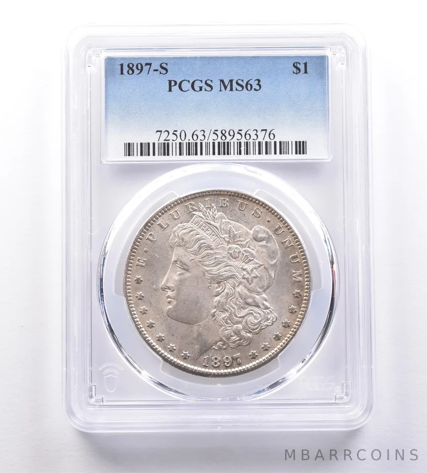 1897-S Morgan Silver Dollar MS63 PCGS *9200