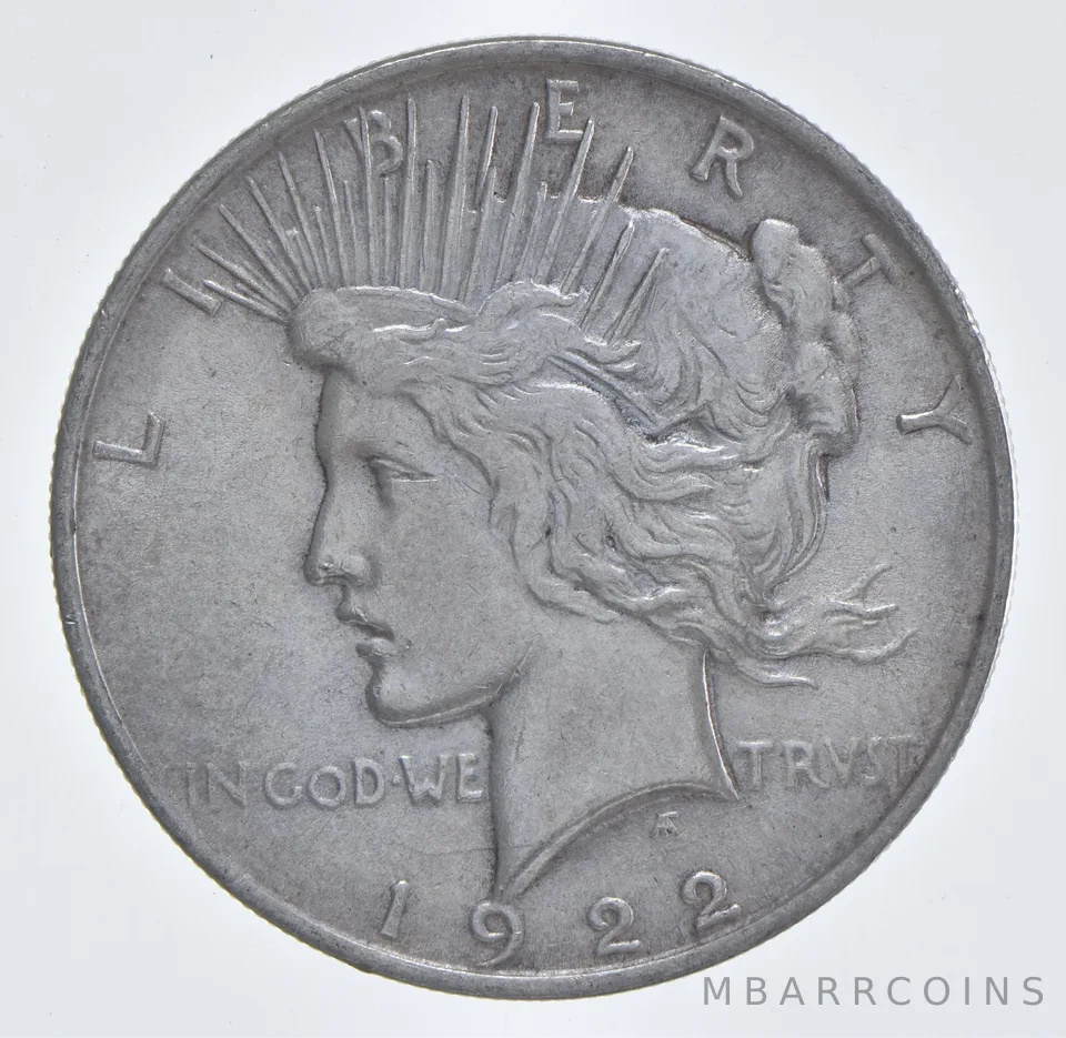 Better - 1922 Peace Silver Dollar - 90% US Coin *634