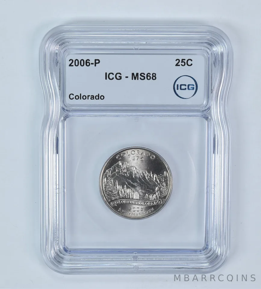 2006-P Washington State Quarter Colorado MS68 ICG