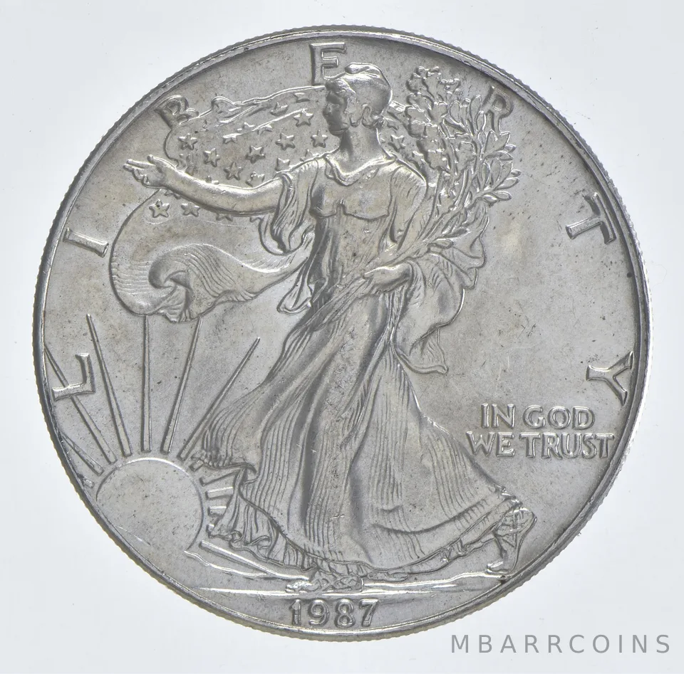 Better Date 1987 American Silver Eagle 1 Troy Oz .999 Fine Silver *015