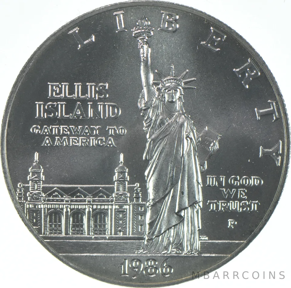 1986-P Unc Statue of Liberty Commemorative Silver Dollar $1