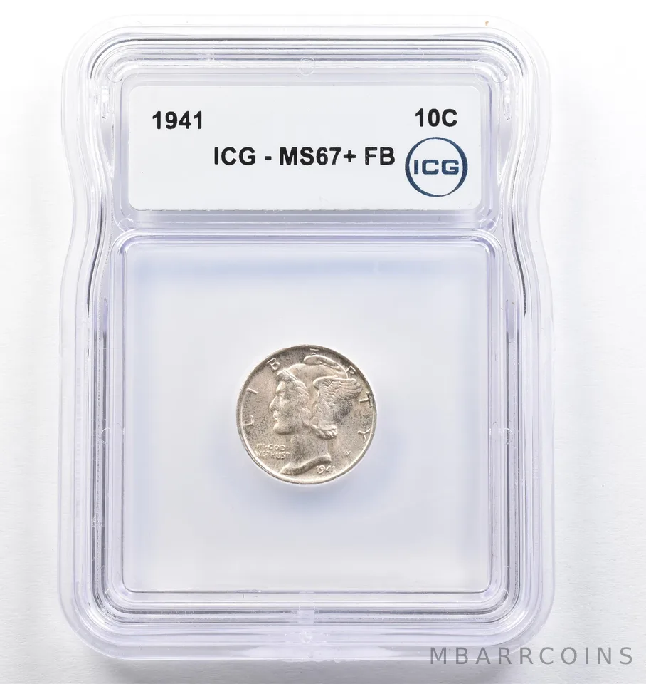 1941 Mercury Dime MS67+ FB ICG *0719