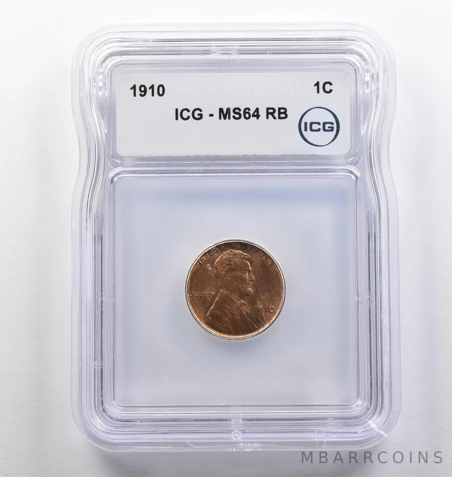 1910 Lincoln Wheat Cent MS64 RB ICG *4095
