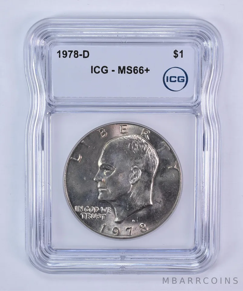 1978-D Eisenhower $1 MS66+ ICG