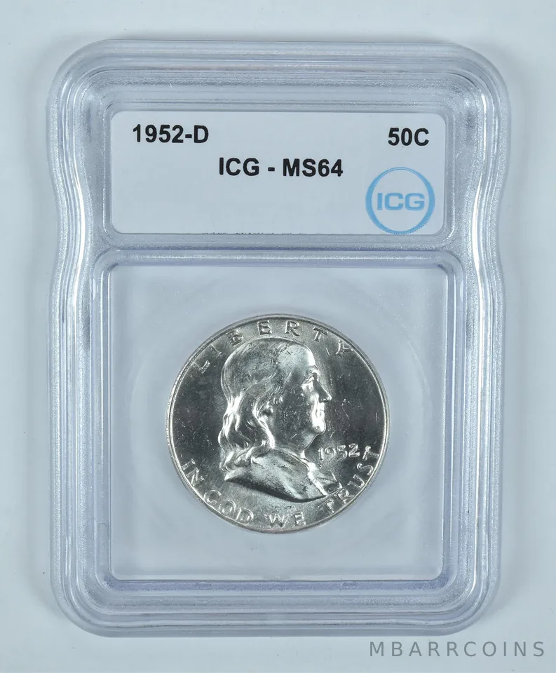1952-D Franklin Half Dollar MS64 ICG