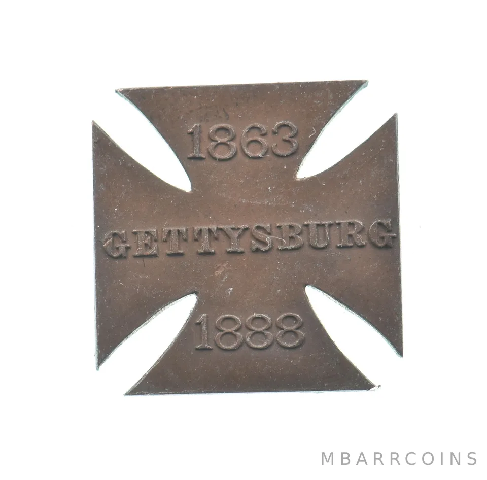 1863-1888 Civil War Gettysburg Medal *5027