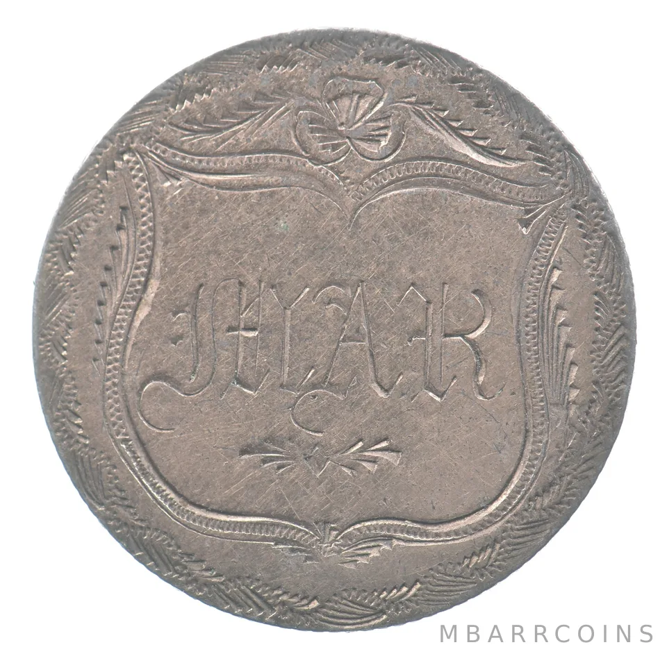 1856 Seated Liberty Quarter Love Token Pin EYAR a8601