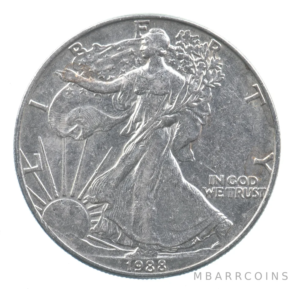 Better Date 1988 American Silver Eagle 1 Troy Oz .999 Fine Silver *909