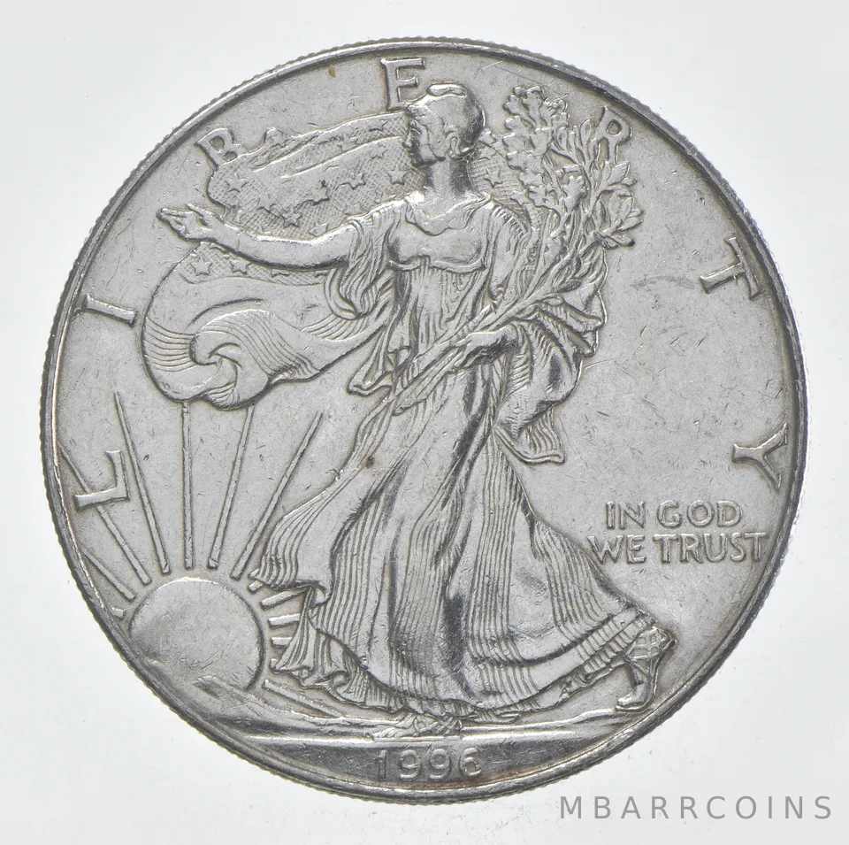Rarest 1996 American Silver Eagle - Key Date - Rare LOW MINTAGE *378