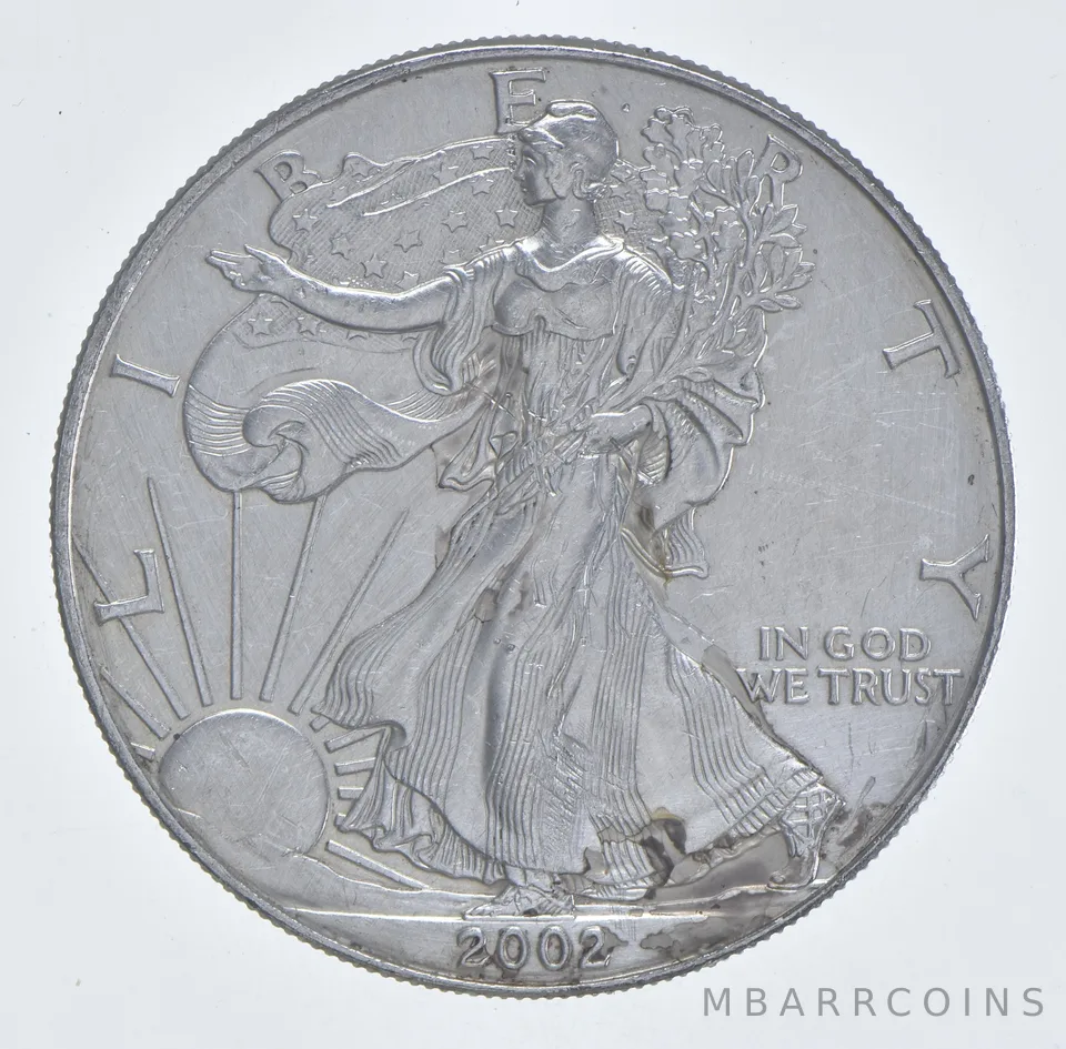 Better Date 2002 American Silver Eagle 1 Troy Oz .999 Fine Silver *533