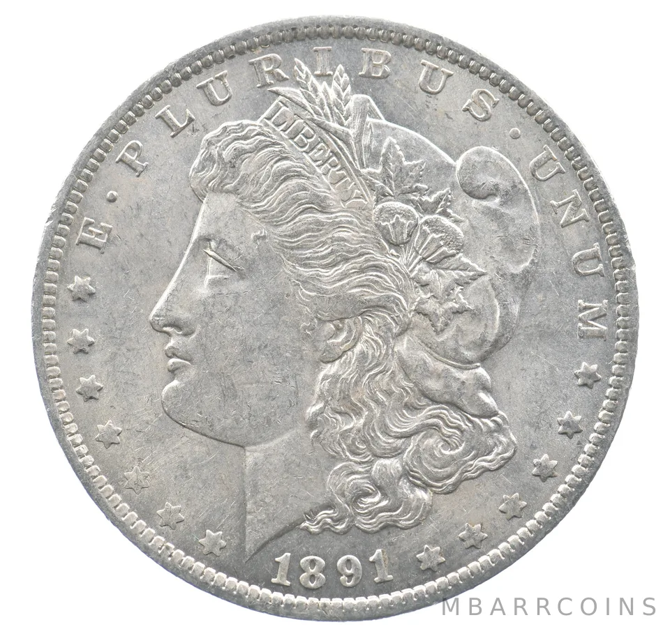 1891-O Morgan Silver Dollar a1054