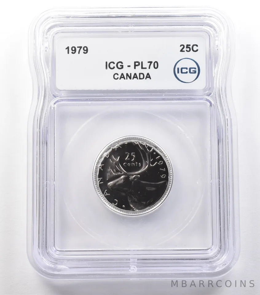 1979 Canada 25 Cent Caribou PL70 ICG *2444