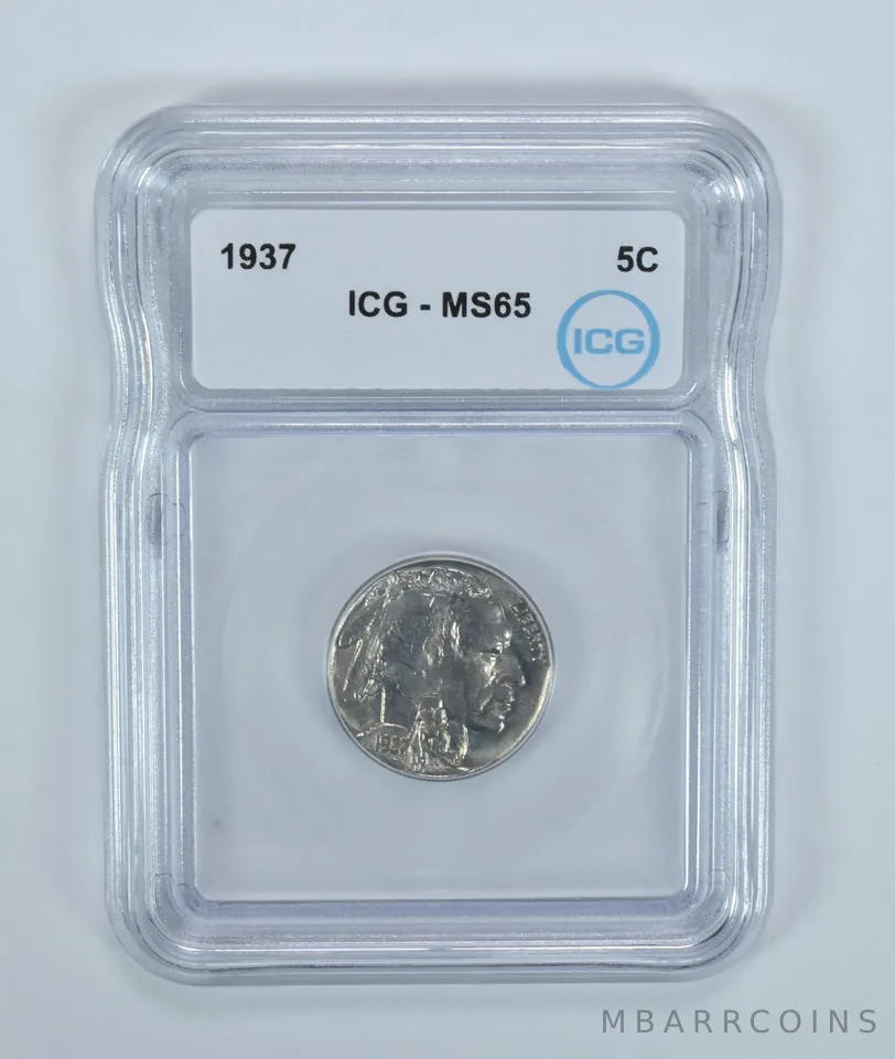 1937 Indian Head Buffalo Nickel MS65 ICG