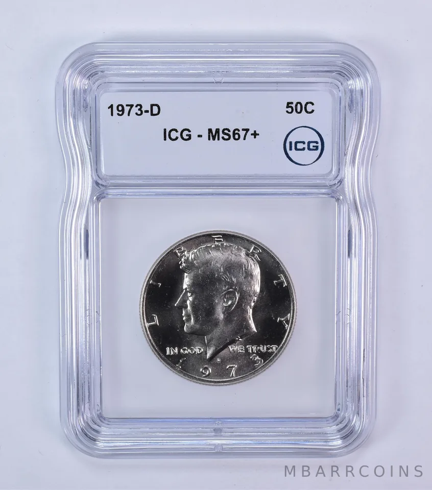 1973-D Kennedy Half Dollar MS67+ ICG