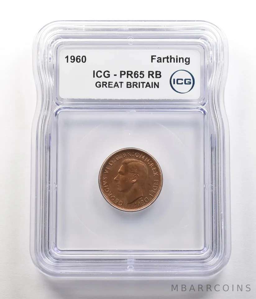 1950 Great Britain Farthing PR65 RB ICG a6768