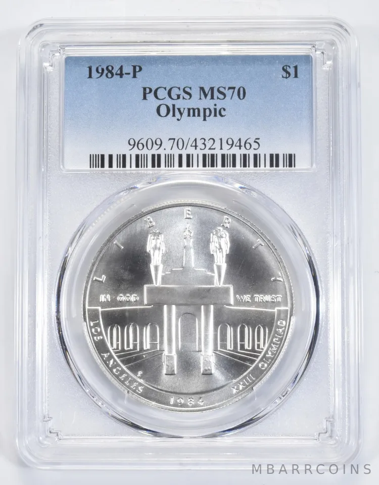 1984-P Olympics LA Commemorative Silver Dollar MS70 PCGS