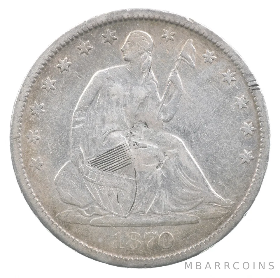 1870 Seated Liberty Half Dollar *6688