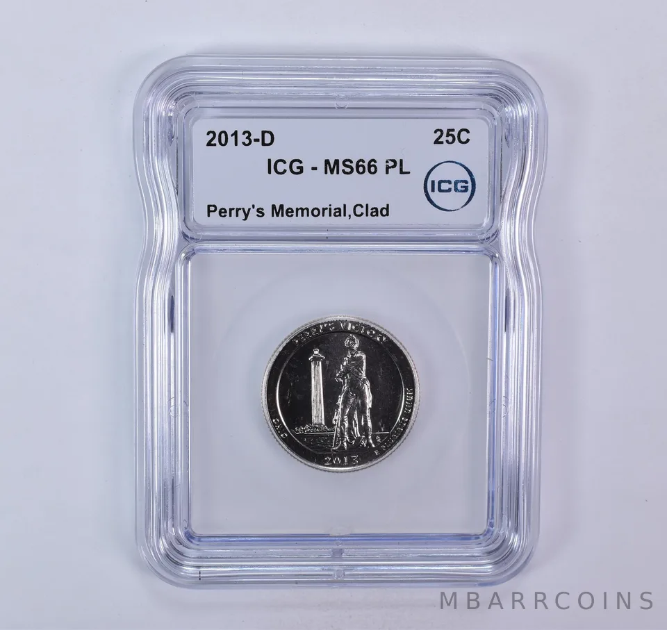 2013-D Washington Quarter ATB Perry's Memorial Clad MS66 PL ICG